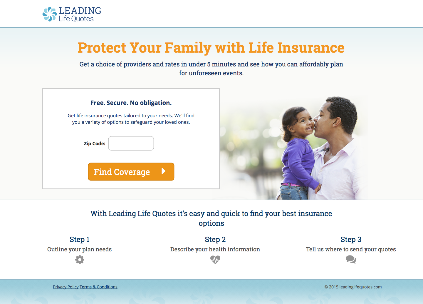 Leading Life Quote Screen Shot Homepage